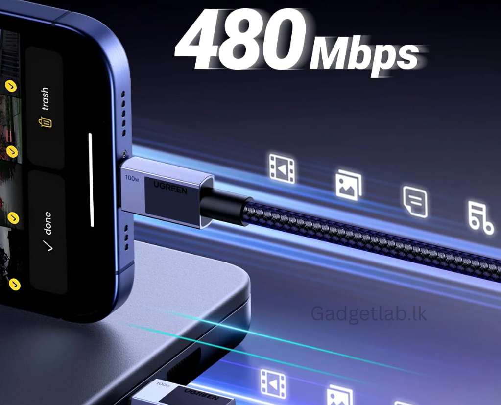 UGREEN 100W Type-C to Type-C PD Fast Charging Cable