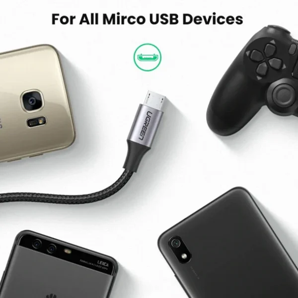 UGREEN 0.25 Meter USB-A 2.0 TO MICRO USB CABLE