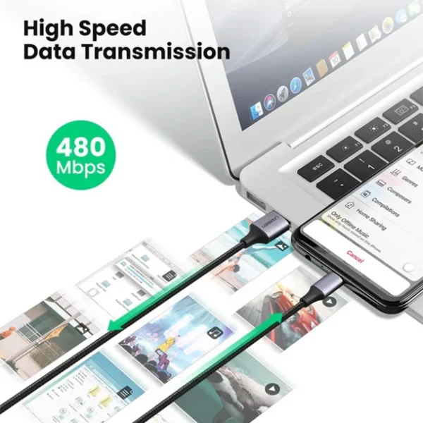 UGREEN 0.25 Meter USB-A 2.0 TO MICRO USB CABLE