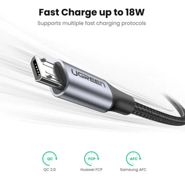 UGREEN 0.25 Meter USB-A 2.0 TO MICRO USB CABLE